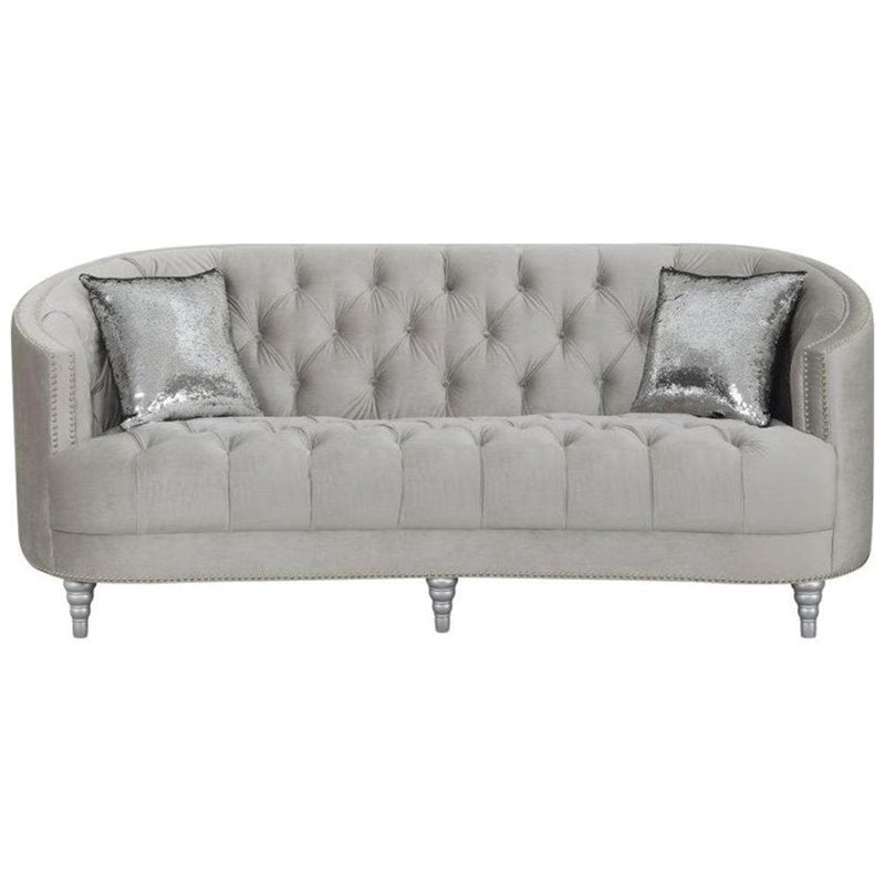 Avonlea 3-piece Tufted Living Room Set Grey