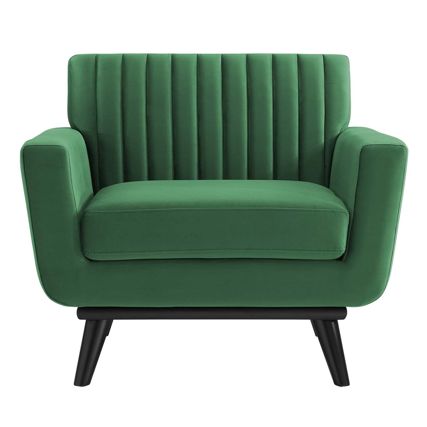 Engage Channel Tufted Performance Velvet Armchair