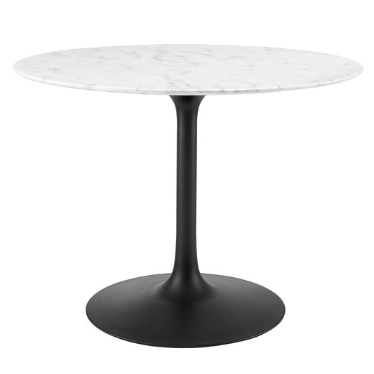 Lippa 40" Round Artificial Marble Dining Table