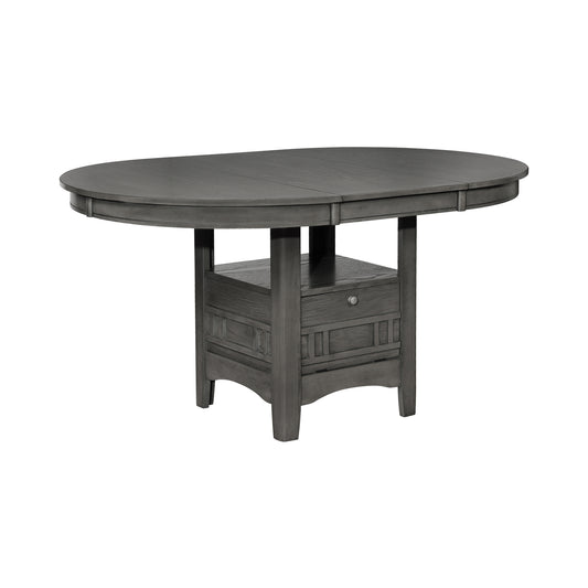 Lavon Dining Table with Storage Medium Grey