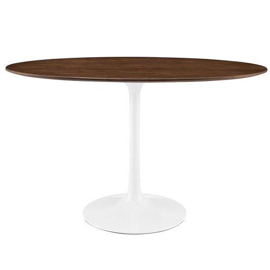 Lippa 48" Oval Walnut Dining Table