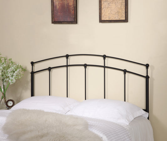 Bryant Full/Queen Metal Arched Headboard Black