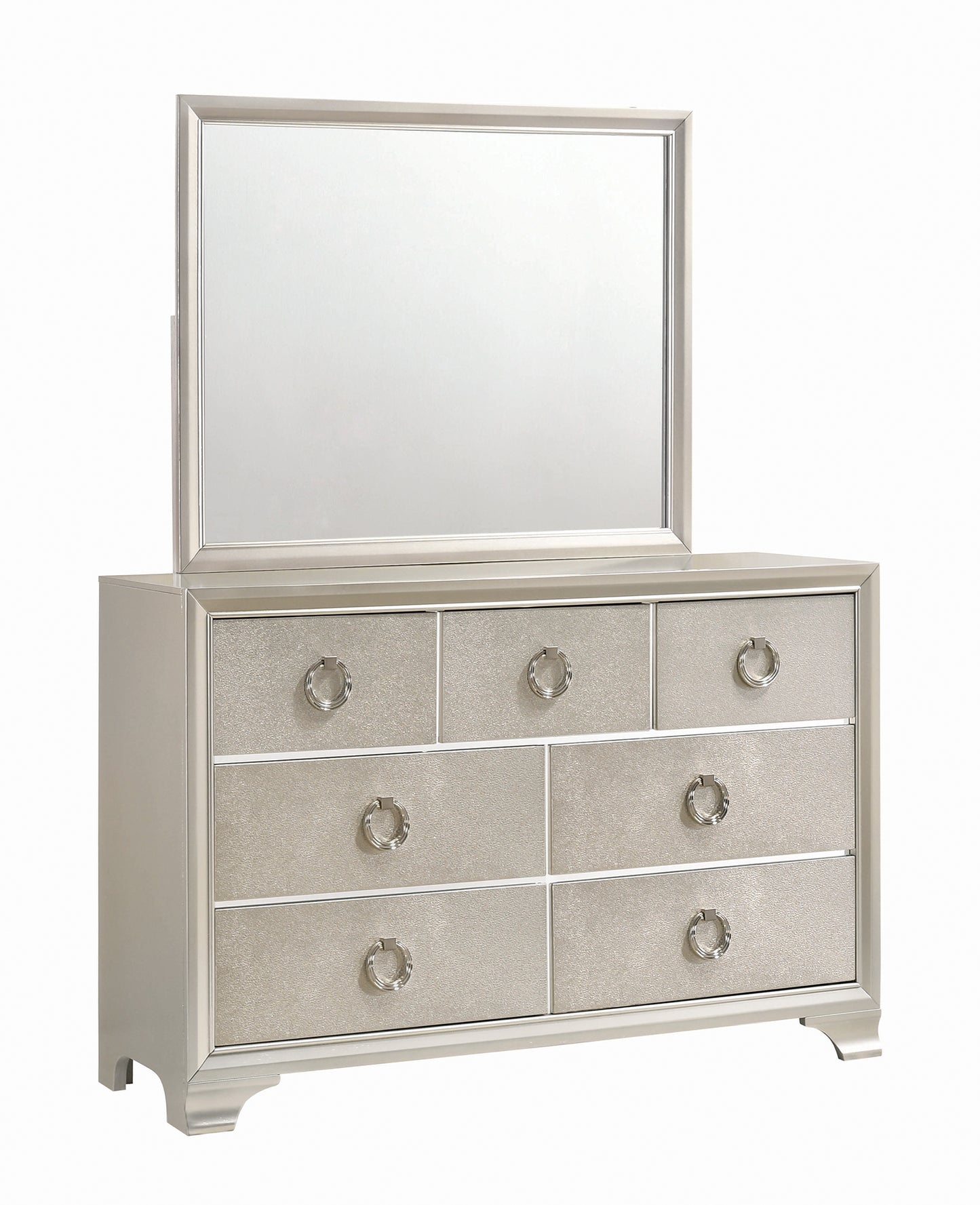 Salford 7-drawer Dresser Metallic Sterling