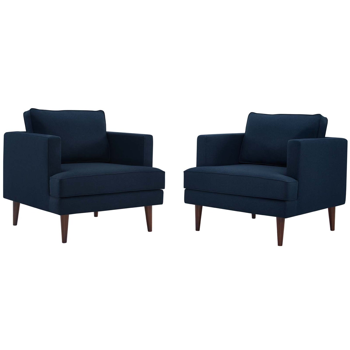 Agile Upholstered Fabric Armchair Set of 2