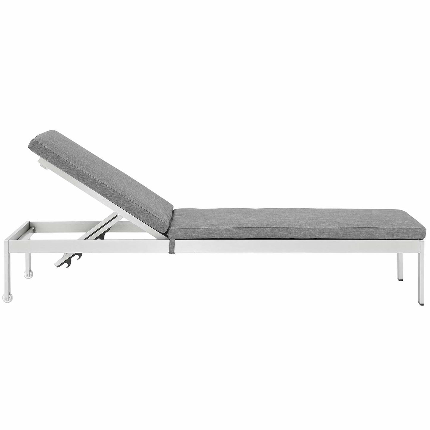 Shore Outdoor Patio Aluminum Chaise with Cushions