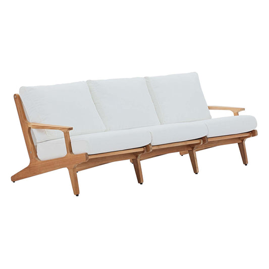 Saratoga Outdoor Patio Premium Grade A Teak Wood Sofa