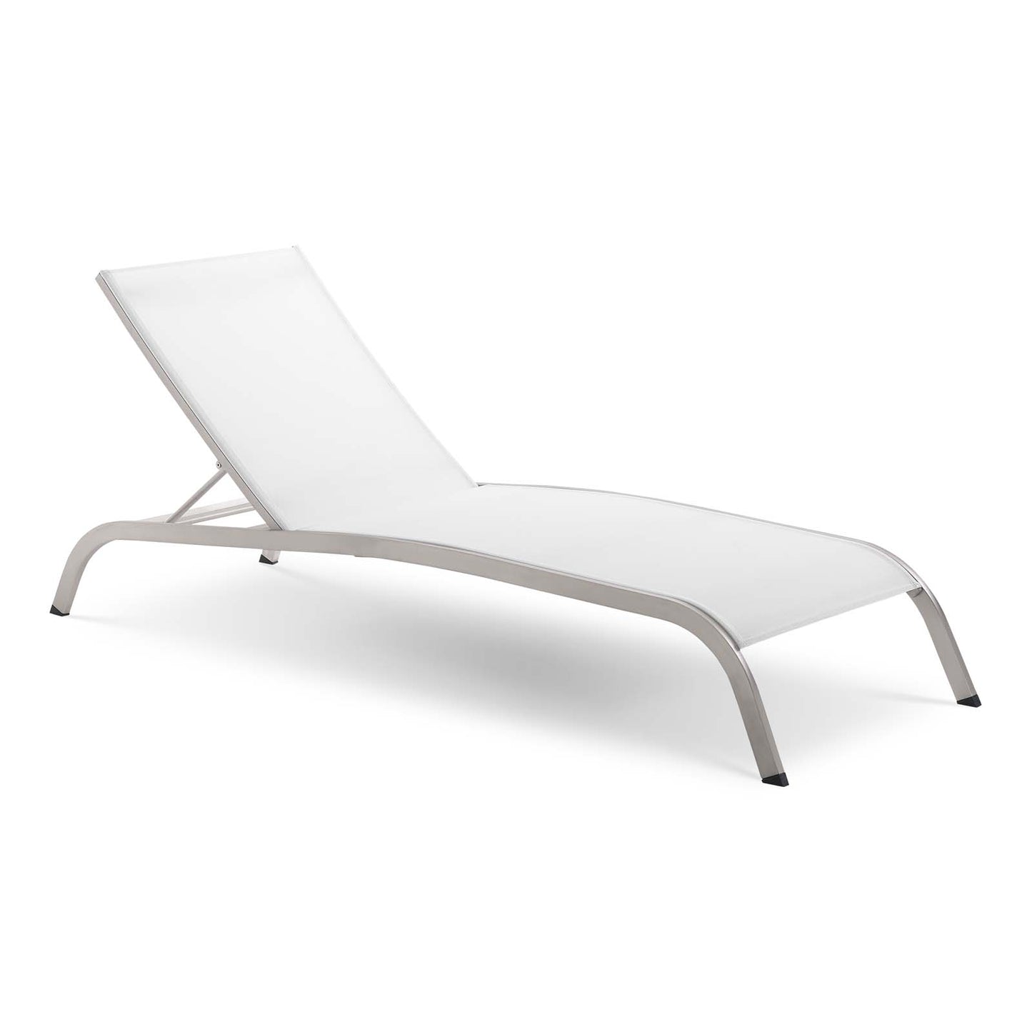 Savannah Mesh Chaise Outdoor Patio Aluminum Lounge Chair