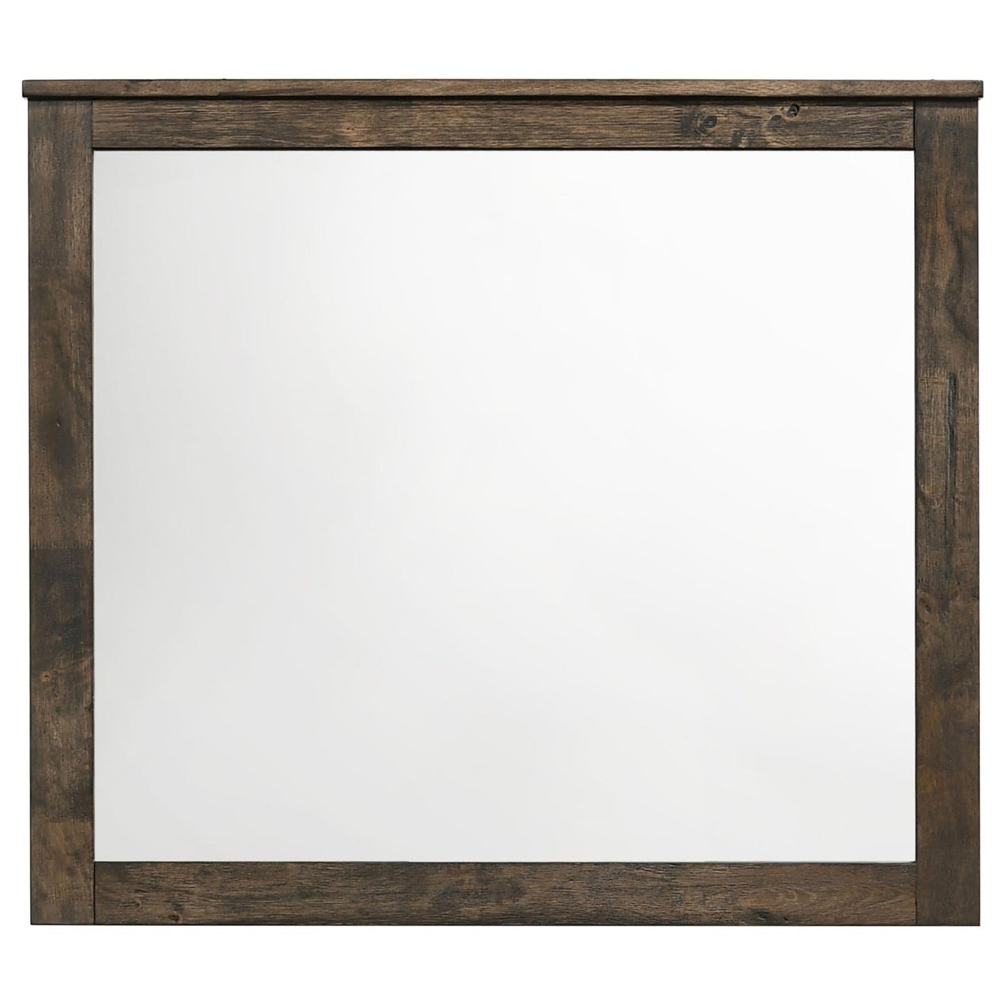 Woodmont Rectangle Mirror Rustic Golden Brown