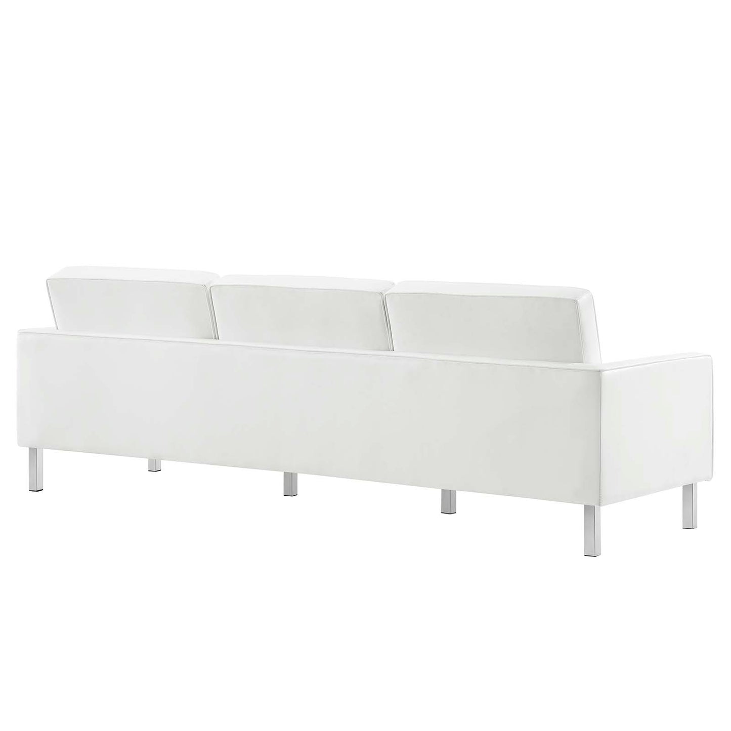 Loft Tufted Vegan Leather Vegan Leather Sofa