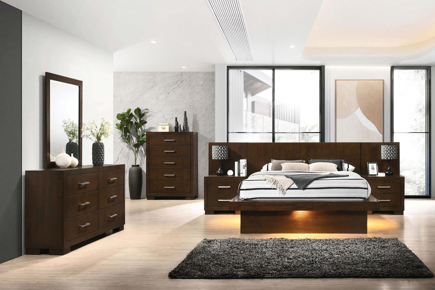 Jessica Minimalistic Platform Bedroom Set