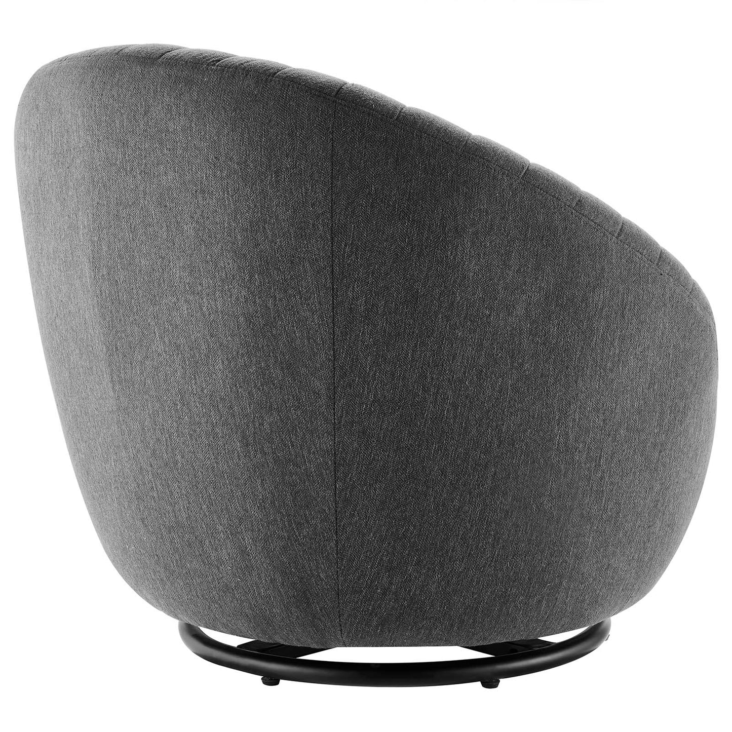 Whirr Tufted Fabric Swivel Chair