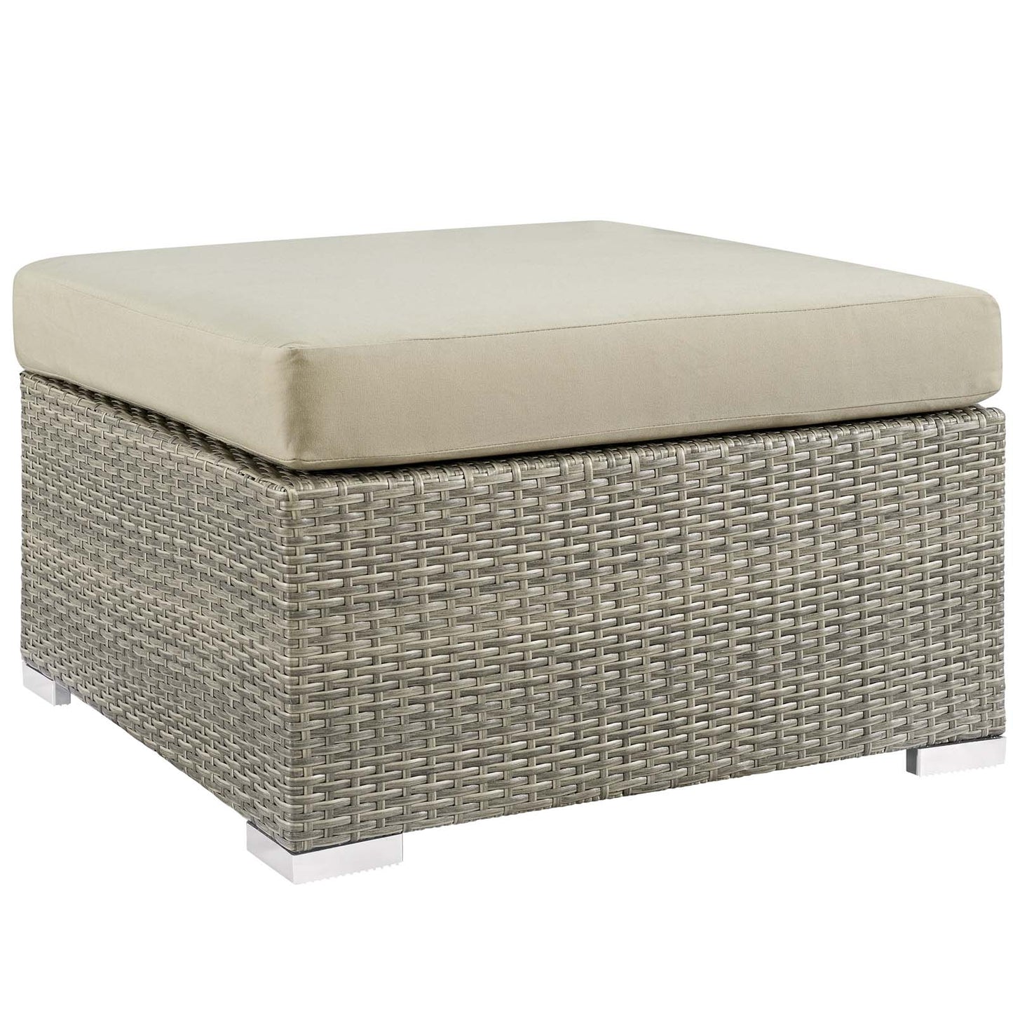 Repose Sunbrella® Fabric Outdoor Patio Ottoman