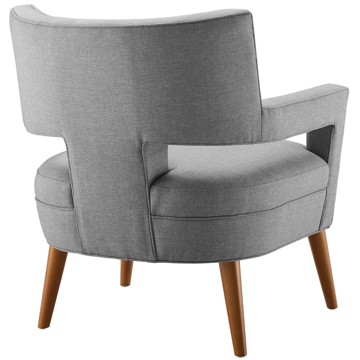 Sheer Upholstered Fabric Armchair