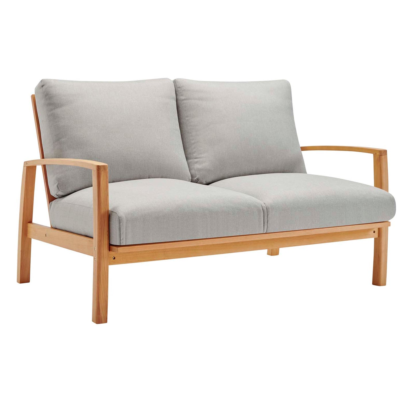 Orlean Outdoor Patio Eucalyptus Wood Loveseat