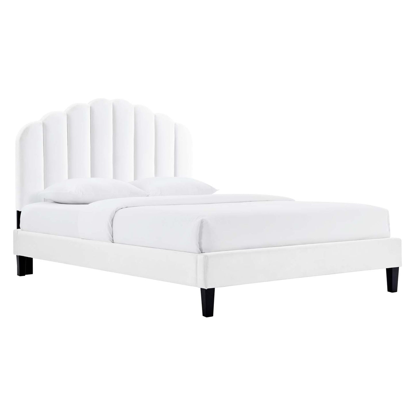 Daisy Performance Velvet Twin Platform Bed