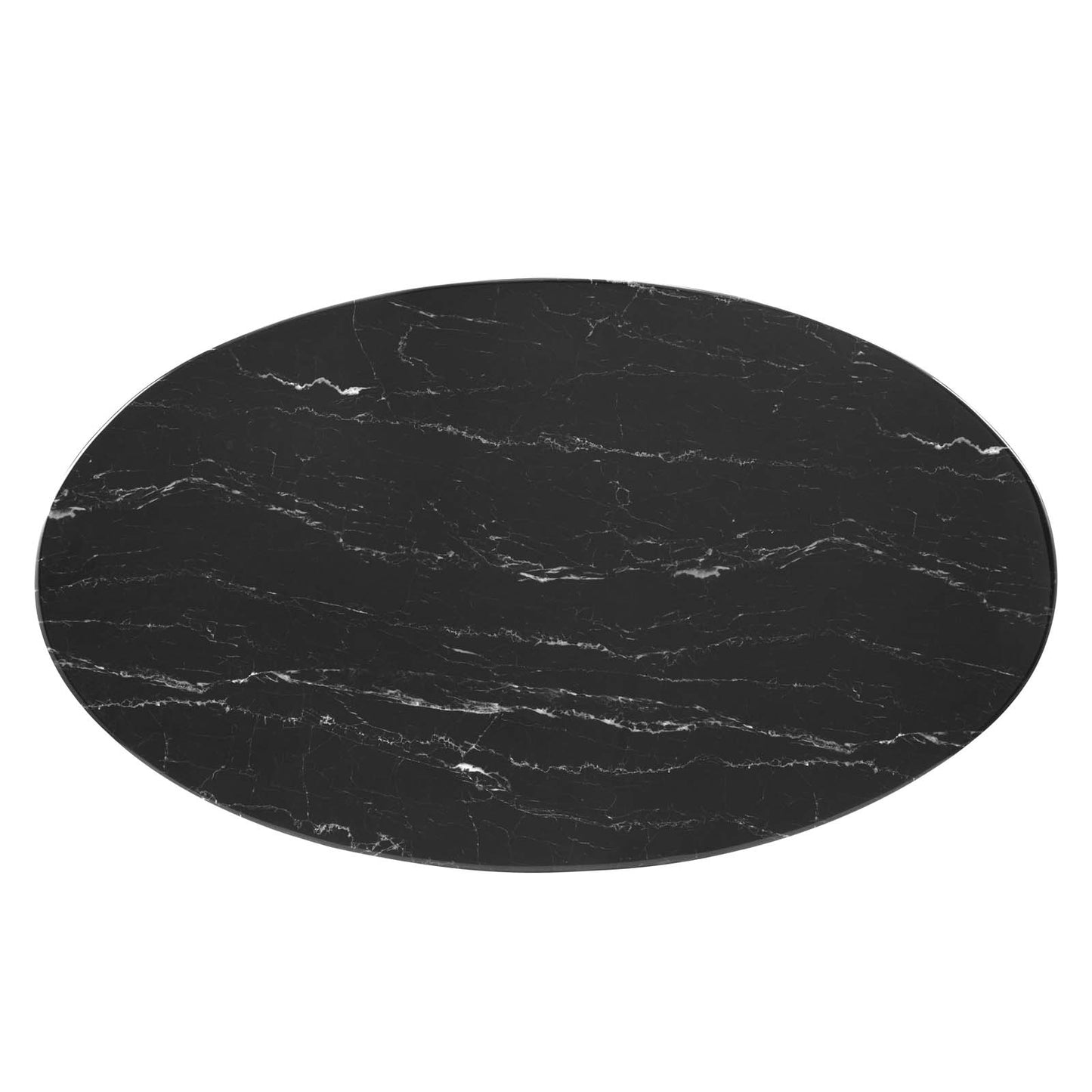 Lippa 48"  Oval Artificial Marble Dining Table