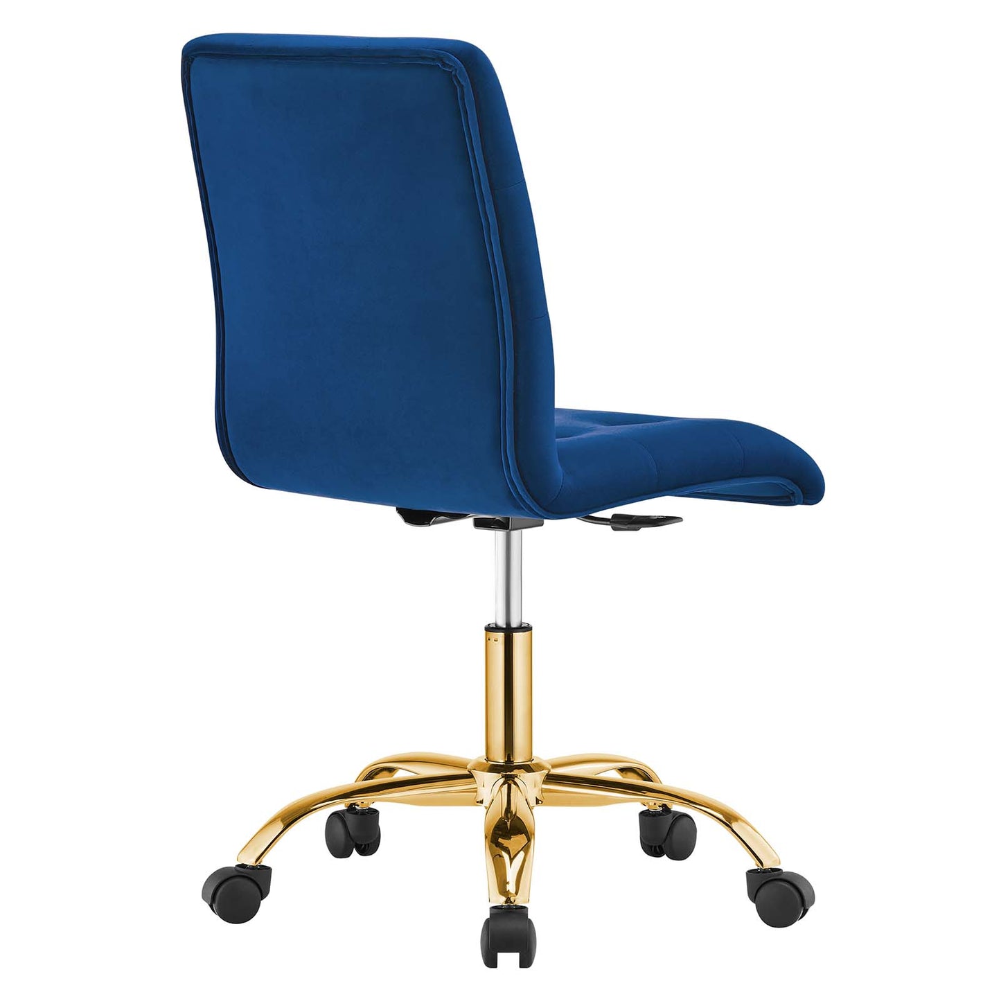 Prim Armless Performance Velvet Office Chair