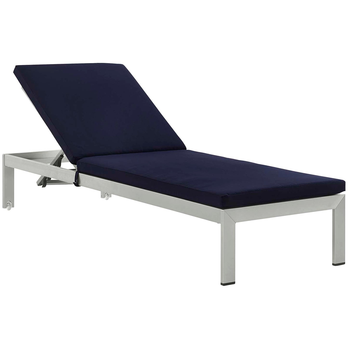 Shore Chaise with Cushions Outdoor Patio Aluminum Set of 4