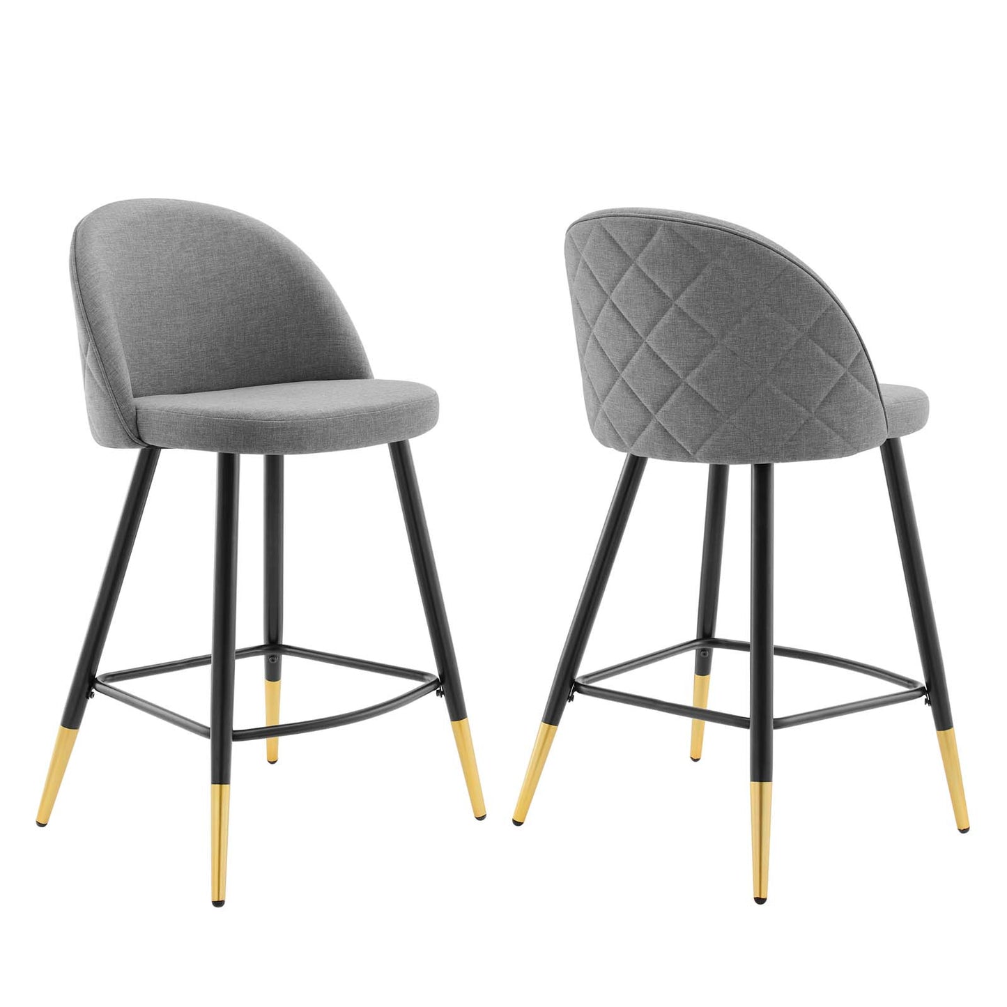 Cordial Fabric Counter Stools - Set of 2