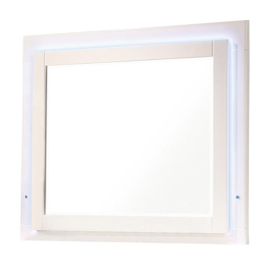 Felicity Mirror Glossy White with LED Light