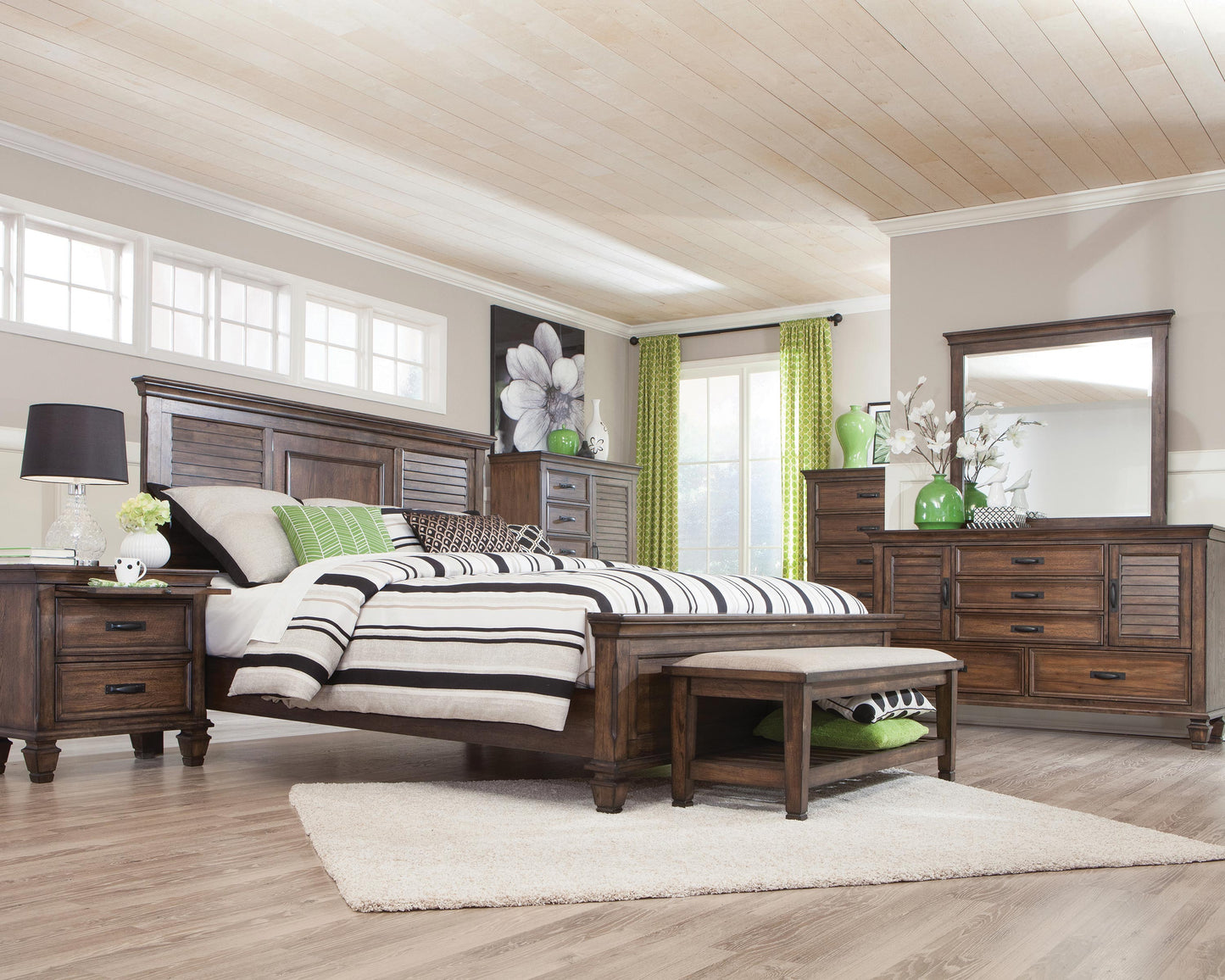 Franco Storage Platform Bedroom Set