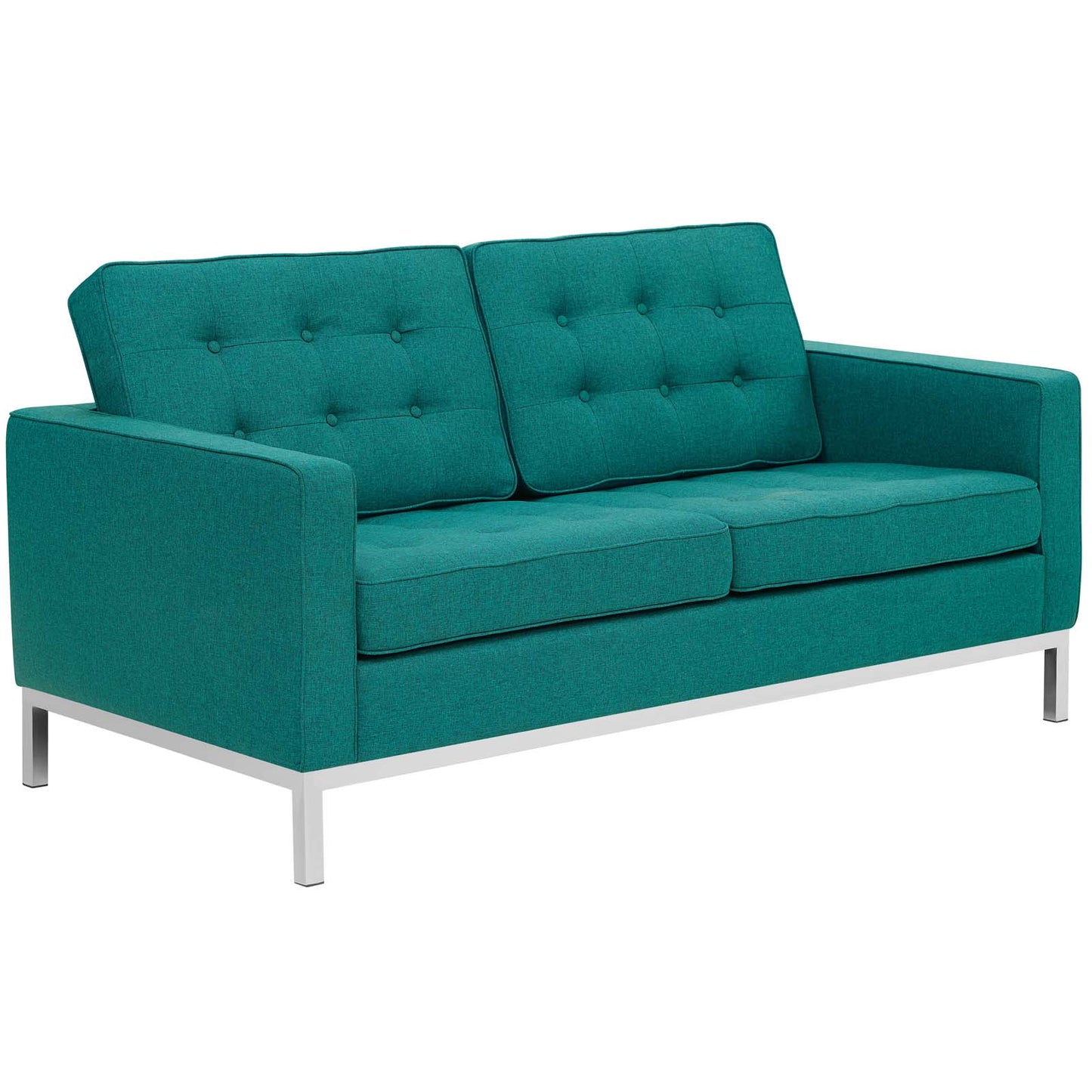 Loft Upholstered Fabric Loveseat