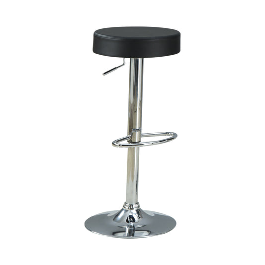 Ramses 29" Adjustable Bar Stool Chrome and Black