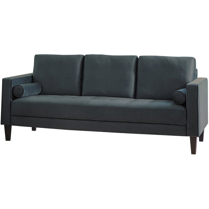 Gulfdale Cushion Back Upholstered Sofa Dark Teal
