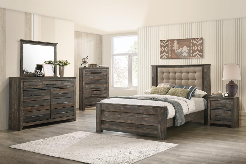 Ridgedale 9-drawer Dresser Weathered Dark Brown