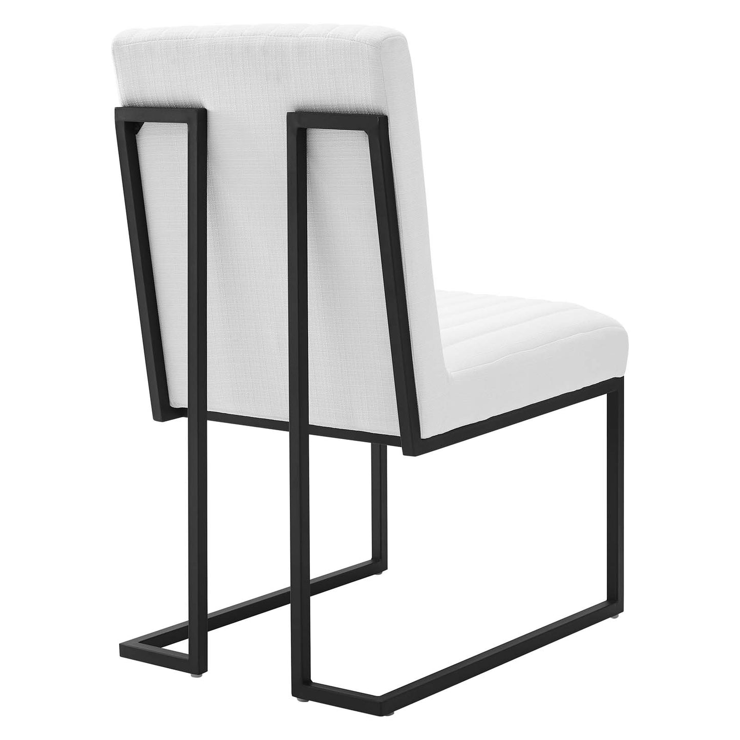 Indulge Channel Tufted Fabric Dining Chair