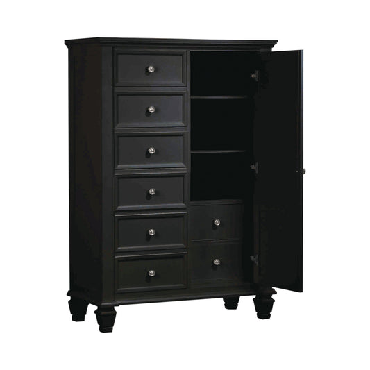 Sandy Beach Man’s Chest with Concealed Storage Black