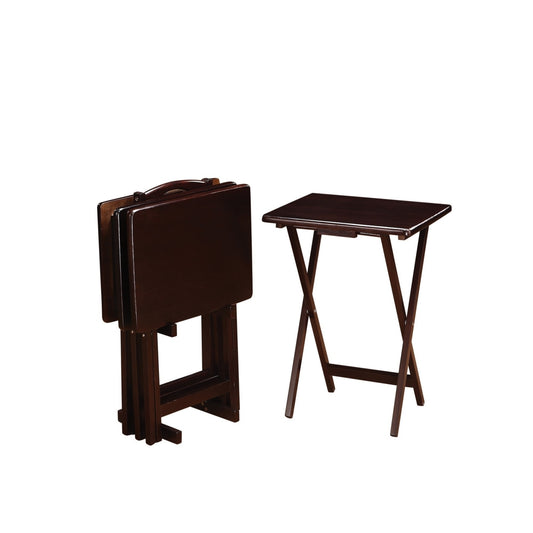 5-piece Tray Table Set Cappuccino