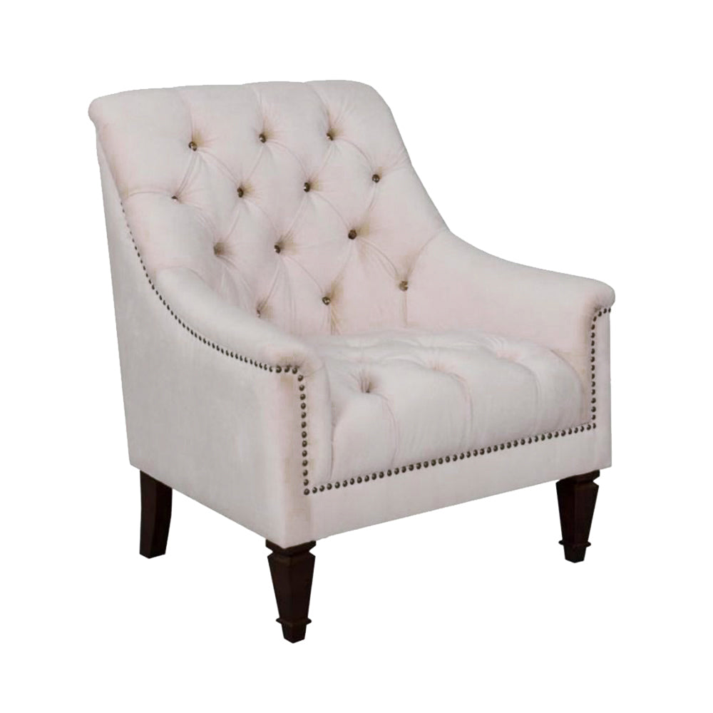 Avonlea Upholstered Tufted Chair Champagne