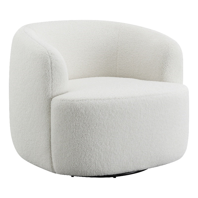 Upholstered Swivel Chair Natural