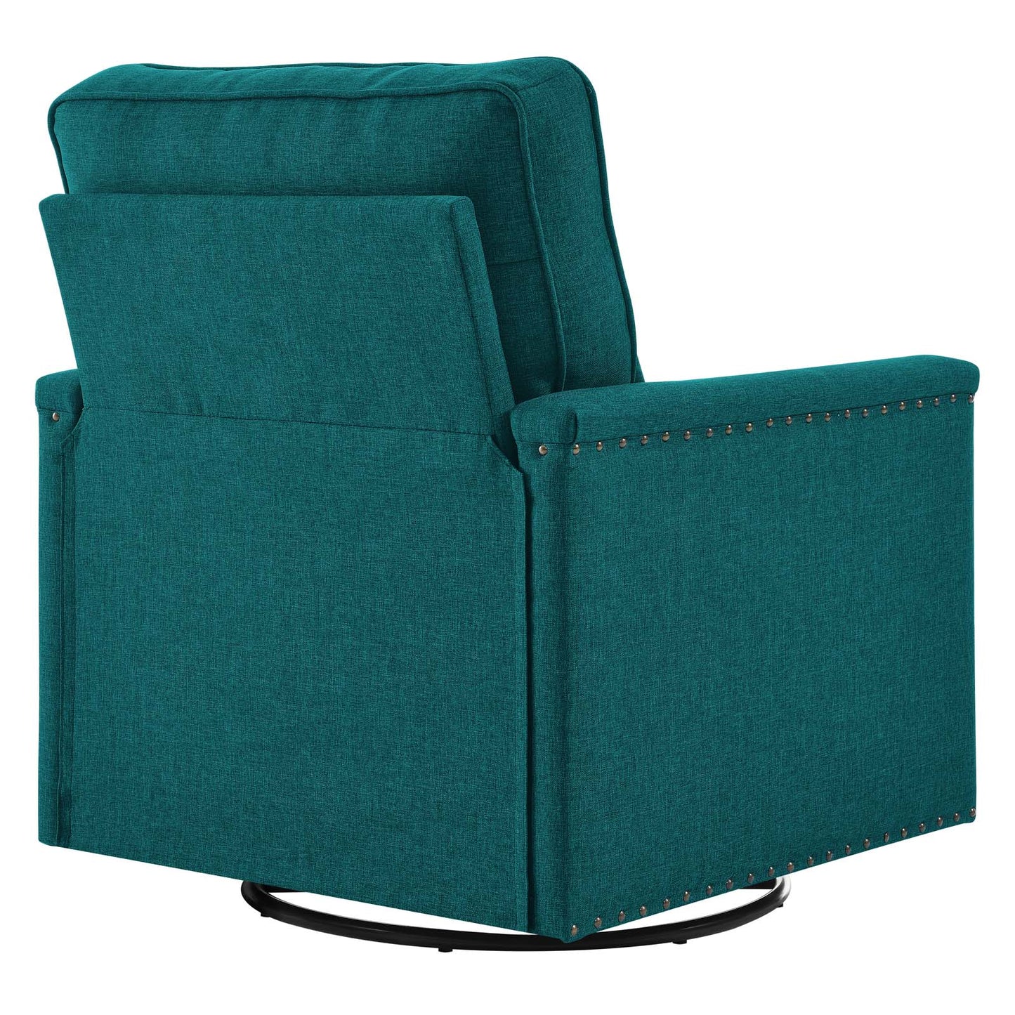 Ashton Upholstered Fabric Swivel Chair