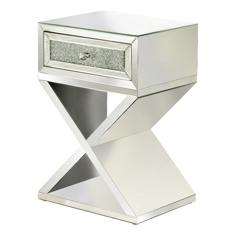 1-drawer Accent Table Mirror