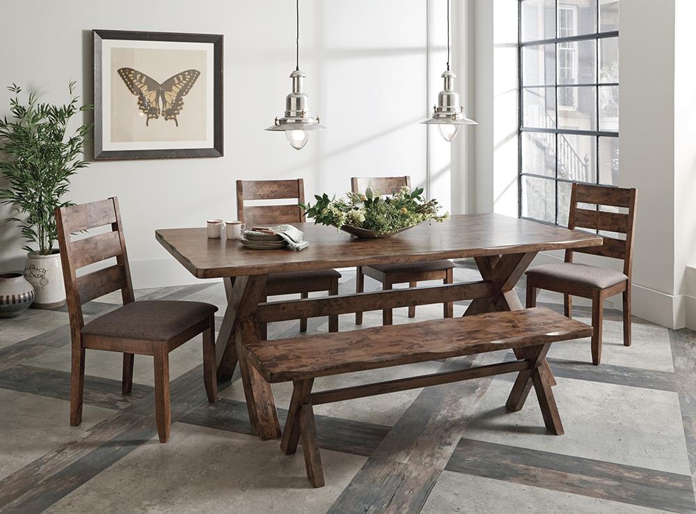 Alston Dining Room Set Knotty Nutmeg and Grey