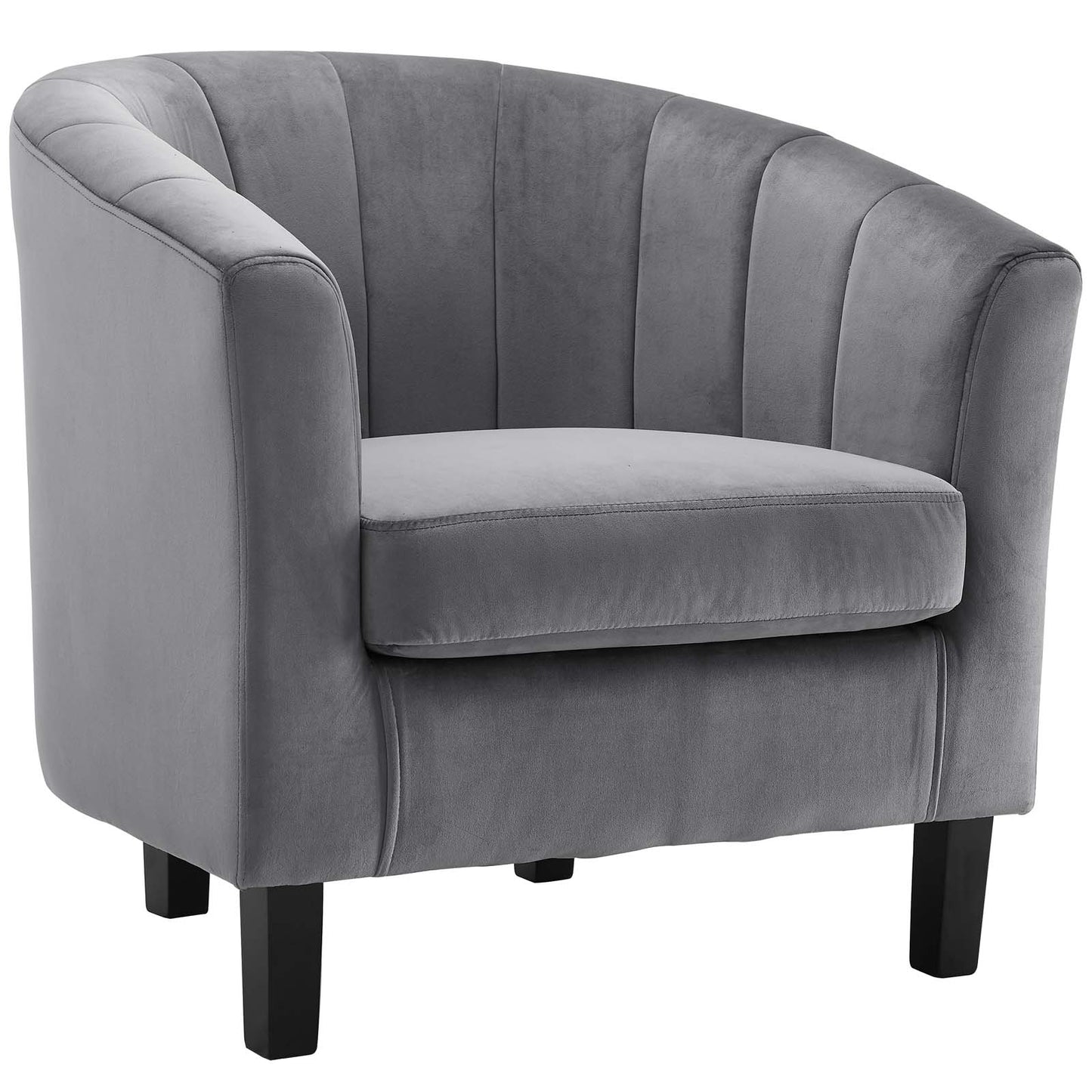 Prospect Channel Tufted Performance Velvet Armchair