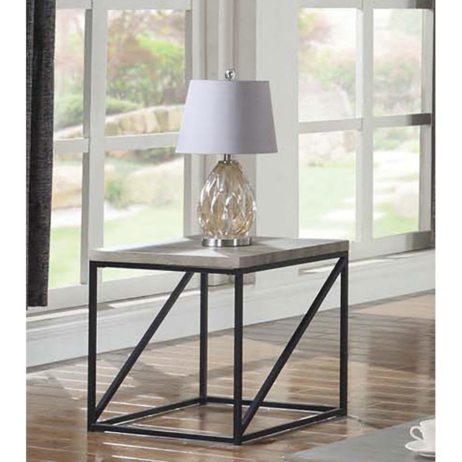 Square End Table Sonoma Grey