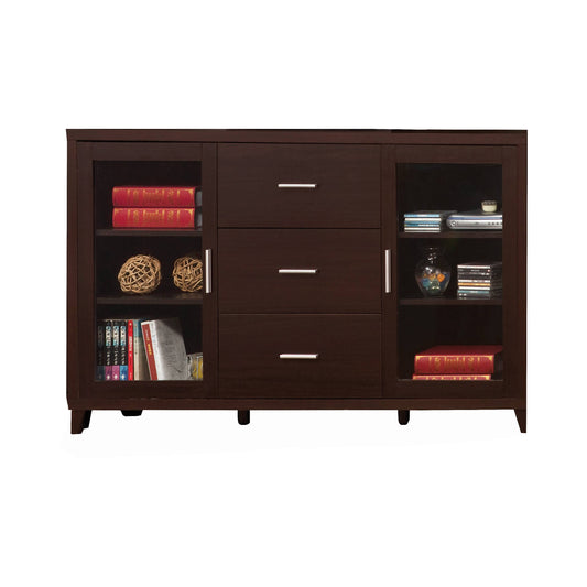 4-piece Entertainment Center Cappuccino