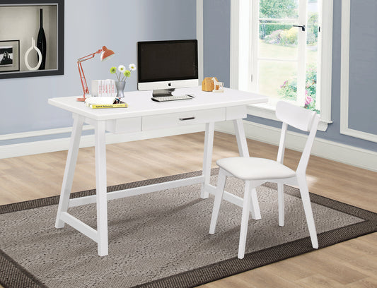 Dense 2-piece Writing Desk Set White