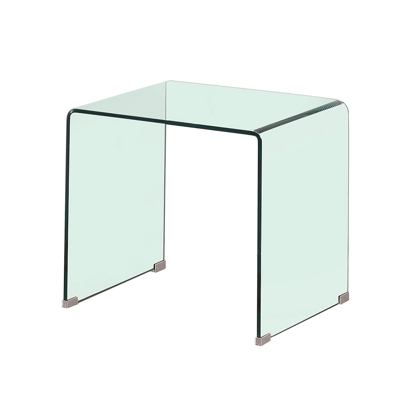 Square End Table Clear