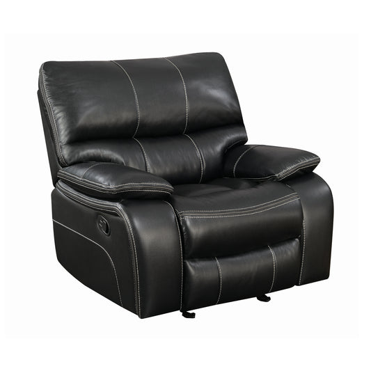 Willemse Upholstered Glider Recliner Black