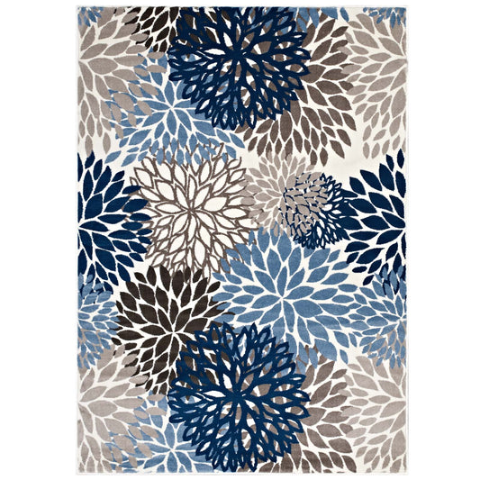 Calithea Vintage Classic Abstract Floral 4x6 Area Rug