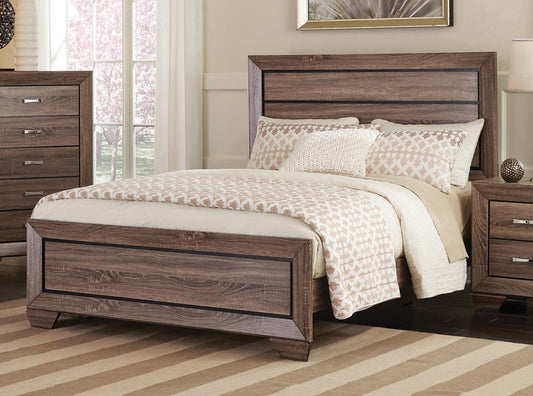 Kauffman California King Panel Bed Washed Taupe