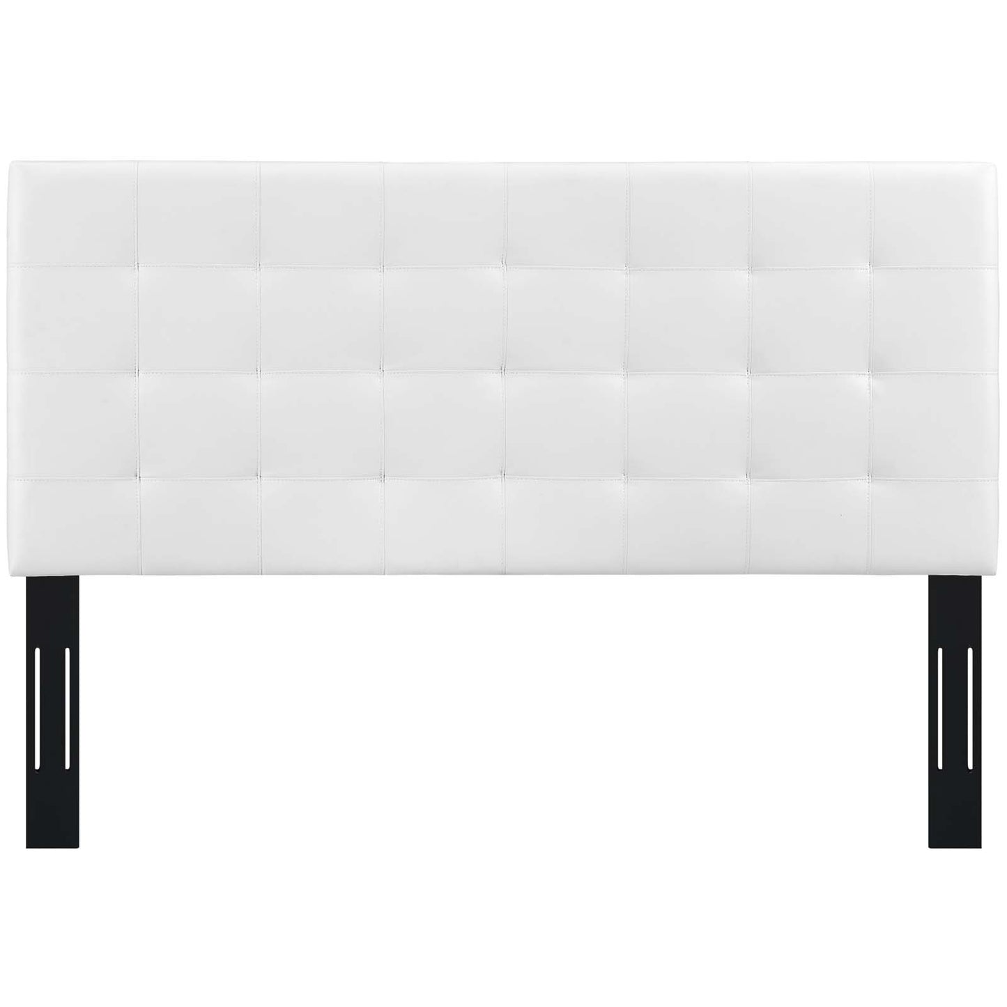 Paisley Tufted Full / Queen Upholstered Faux Leather Headboard