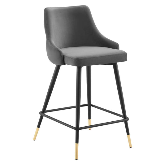 Adorn Performance Velvet Counter Stool