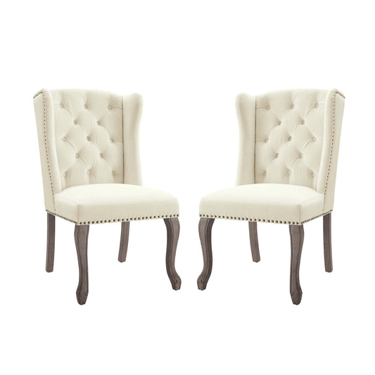 Apprise Side Chair Performance Velvet Set of 2