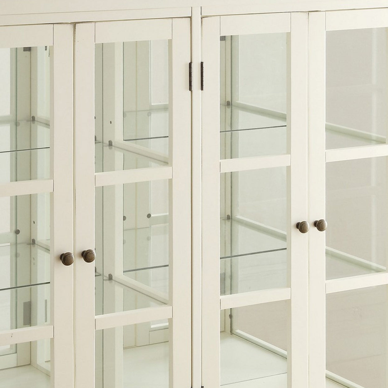 4-door Display Accent Cabinet White