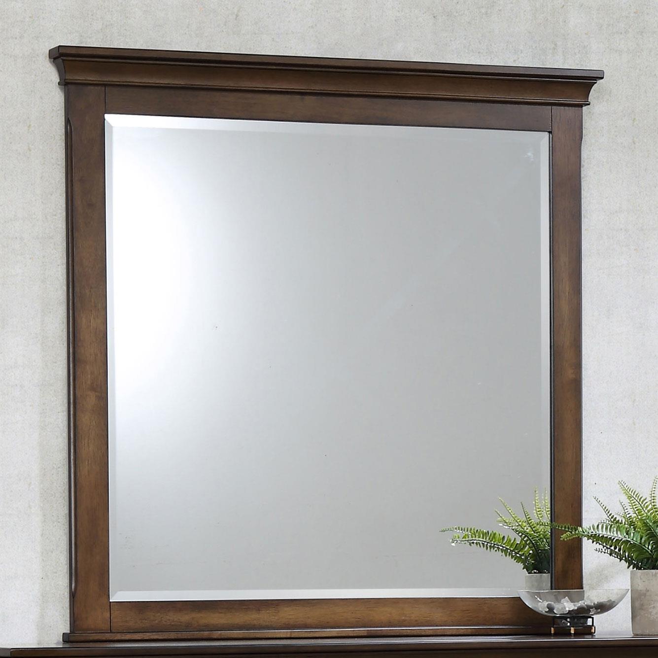 Franco Rectangular Mirror Burnished Oak